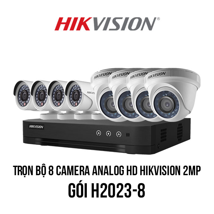 tron bo 8 camera analog hd hikvision 2mp gia re h2023 8